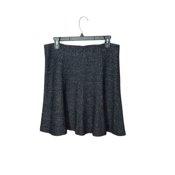 LOFT A-Line Skirt Stretch Elastic Waist Textured Knit Pull On Size Medium - Picture 1 of 4